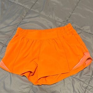 lululemon athletica Bright Orange Athletic Shorts